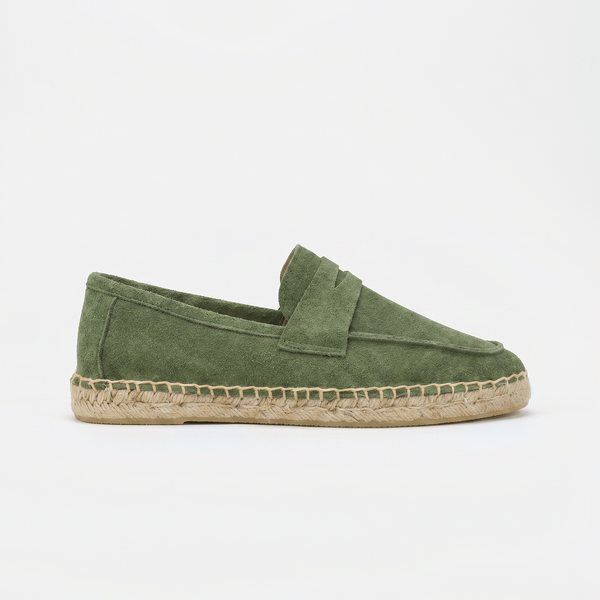 Espadrilles Mocassins Femme en Daim Chaussures d'Été Vert
__switch:Vert