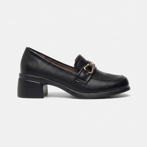 Mocassin Femme à Talon en Cuir