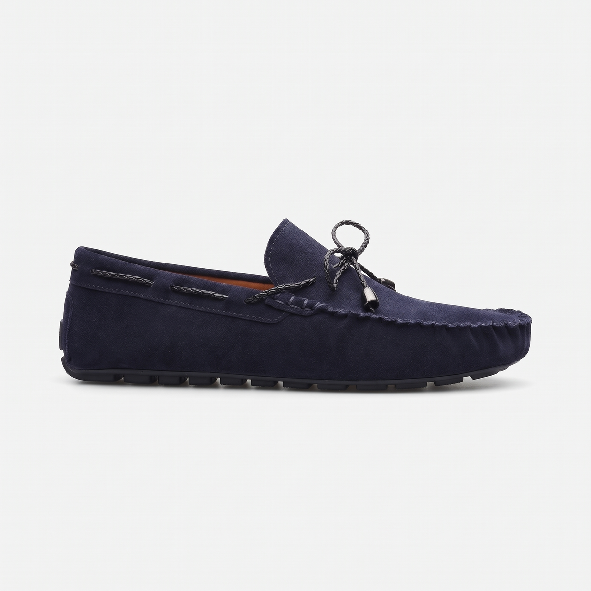 Mocassin Homme à Picots en Suédine avec Lacets