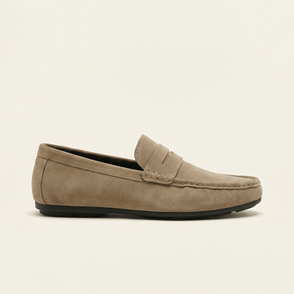 Mocassin à Barette en Cuir Suédé
__switch:Beige