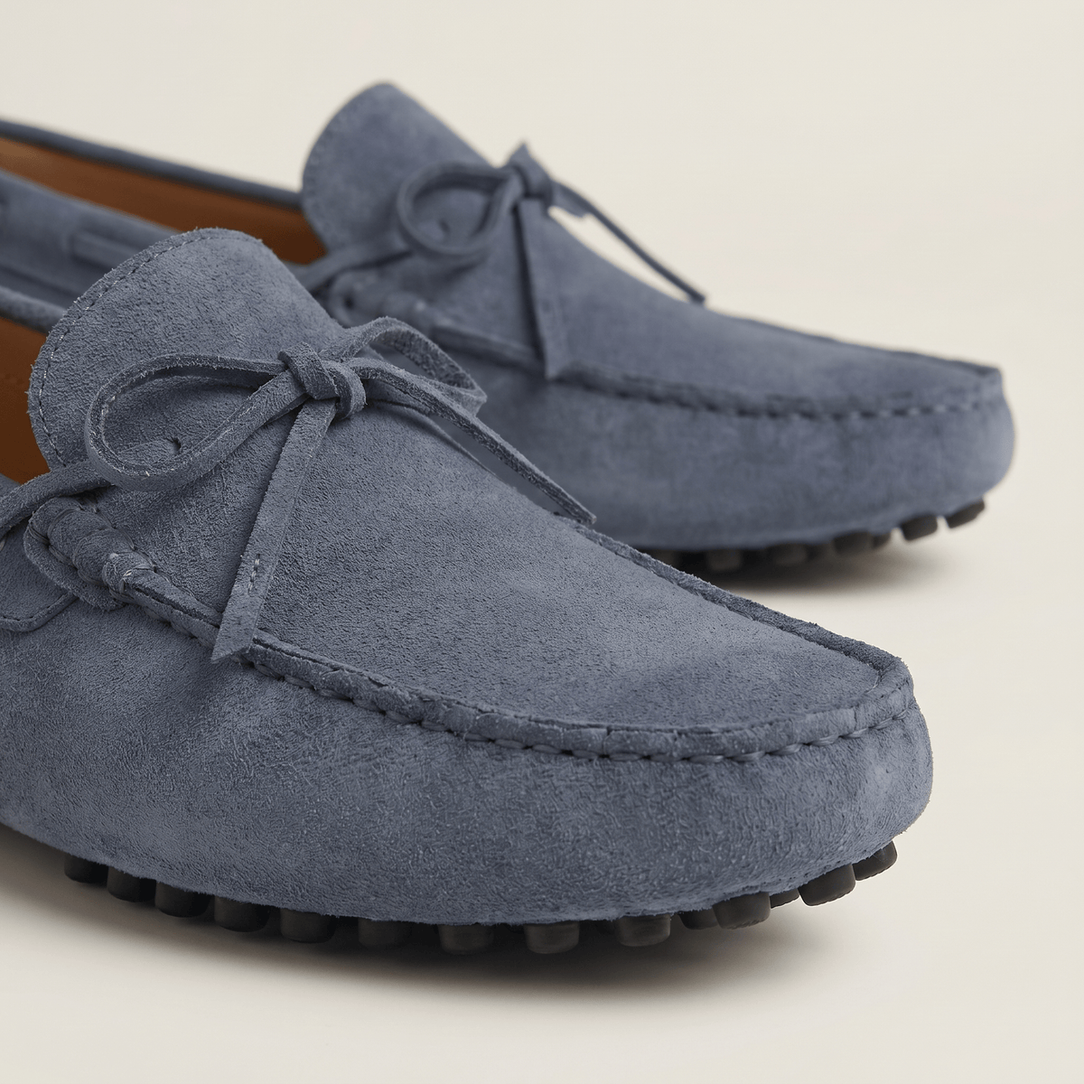 Mocassin à Picots avec Lacets Décoratifs