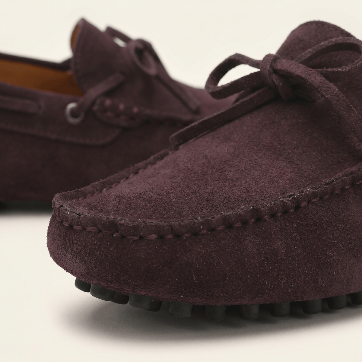 Mocassin à Picots avec Lacets Décoratifs