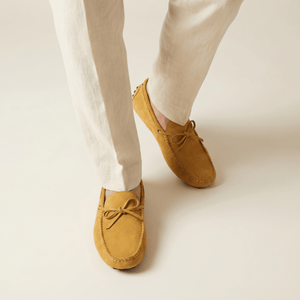 Mocassin à Picots avec Lacets Décoratifs