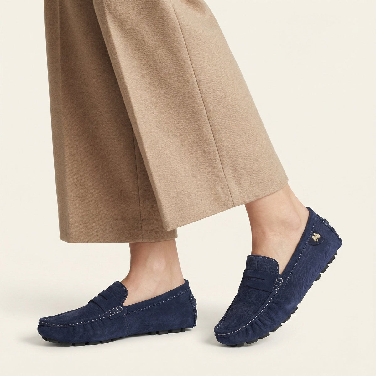 Mocassin Driver Souple avec Ornement Latéral