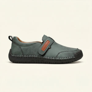 Mocassin Femme en Suédine à Couture Contrastée