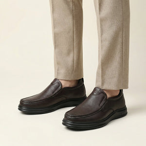 Mocassin Homme Fermé Confort en Cuir
