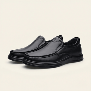 Mocassin Homme Fermé Confort en Cuir