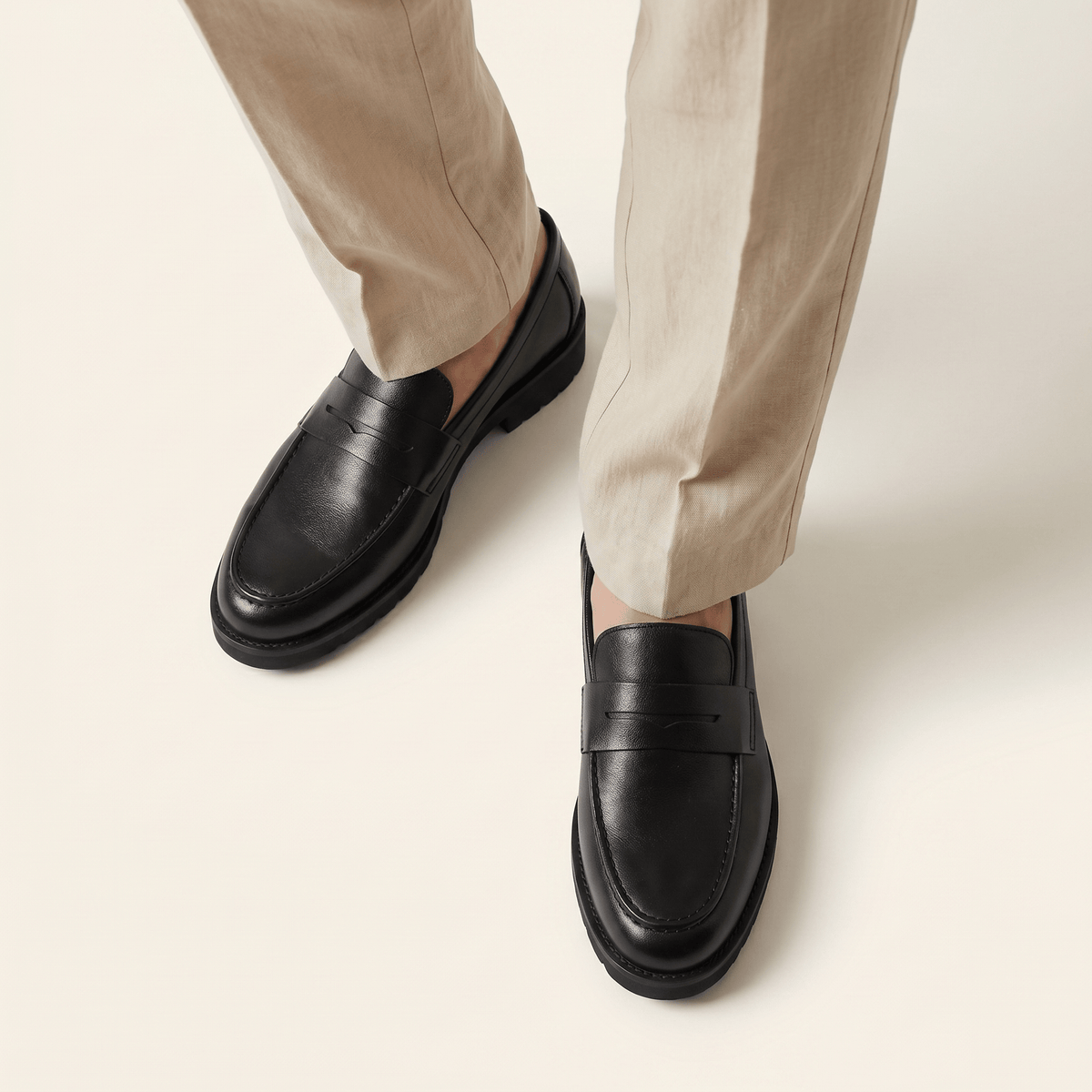 Mocassin Homme Penny Loafer Semelle Structurée
