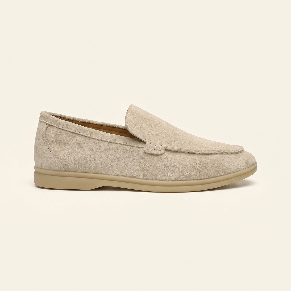 Mocassin Homme Slipper Minimaliste en Daim