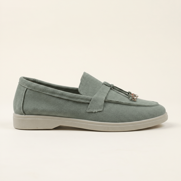 Mocassins Femme Penny en Daim Détail Doré Sauge
__switch:Sauge